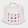 A dish for a cake and cakes with a lid of a share, 30.5 × 21.5 cm, color mix
