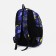Youth backpack on lightning from textiles, 2 pockets, purple color