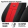 Autoshekhli university Autoprofi TT-902P BK/RD (M), polyester, a set of 9 items, front row, rear row, black/red
