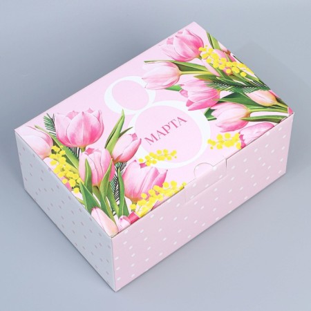 Box Gift team, packaging, "March 8", 22 x 15 x 10 cm