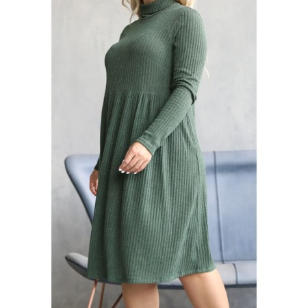 Women's dress, size 52, green color-7