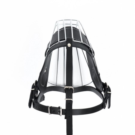 Mercorizer Metal No. 3 with a tripartite strap, pressed skin, black-5