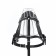 Mercorizer Metal No. 3 with a tripartite strap, pressed skin, black