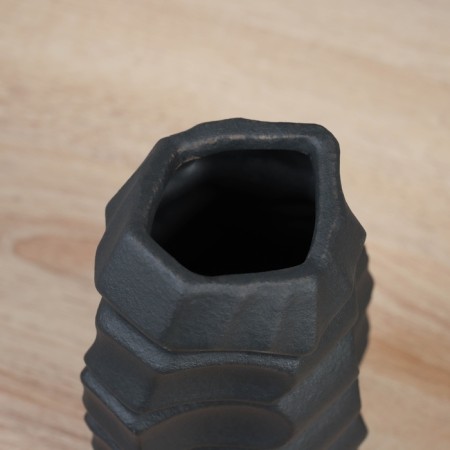 VAZA Ceramics Table "Levin" D-6CM, 20x9 cm, black-2