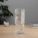 VAZ Glass Table "Milagros" Abstraction, 25x10 cm, transparent
