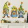 Sticker Plastic Interior Color "Dwarfs with Sunflowers" 39x58 cm