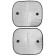 SkyWay curtain screen, 44x38cm, on suction cups, foil for side glasses, set 2 pcs