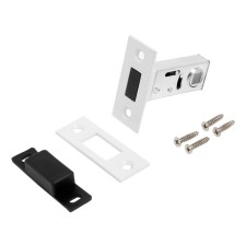 Latch magnetic gHILUR Art L50-8M W, matte white color, b/handle