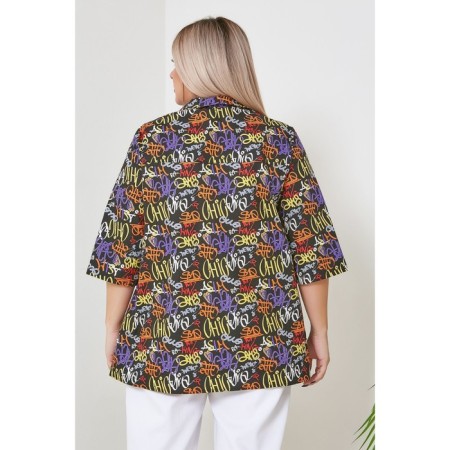 Female shirt, size 70, black color-4