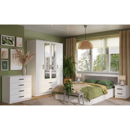 Bedside table "Fusion", 402 × 414 × 450 mm, white color-4