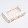 Folding box with a window for marshmallows "Festive candles", 25 x 15 x 7 cm