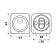 Decorative lining Bulat BND 05.08 Atlas, for a cylinder mechanism, matte nickel