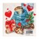 New Year's napkins Paper Home Collection “New Year's Python with a gift”, 3 layers, 33x33 cm, 20 pcs
