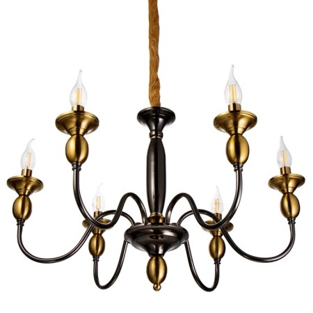 Annie chandelier 6x40W E14 Brass 69x69x44 cm Bayerlux-1