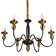 Annie chandelier 6x40W E14 Brass 69x69x44 cm Bayerlux