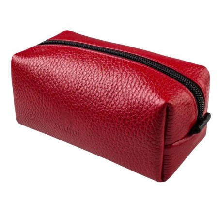 Cosmetic bag with lightning, red color-2