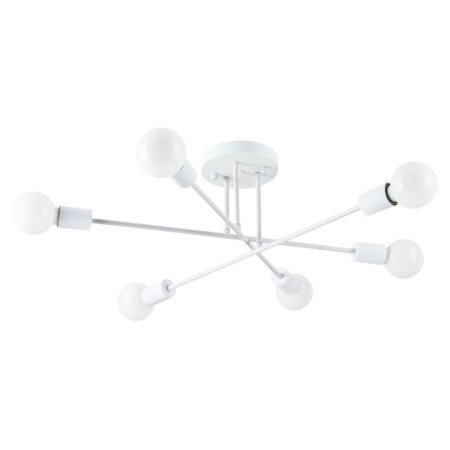 Ceiling chandelier Arte Lamp Alastor A5435PL-6WH, E27, 6x40 W, 65x65x22 cm, white