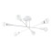 Ceiling chandelier Arte Lamp Alastor A5435PL-6WH, E27, 6x40 W, 65x65x22 cm, white