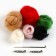 Set for creating brooches made of wool "Rabbit with a berry"