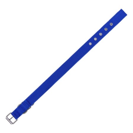 Two -layer collar with a swivel 55 x 2.5 cm, polyester, blue-5