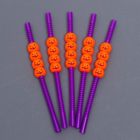 A pipe for a “pumpkin” cocktail, a set of 5 pcs.-3