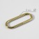 Ring for bags, oval, 44 × 16 mm, thickness - 3 mm, gold color