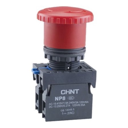 Control button 667129 d = 40 mm, with fixation, IP65, red color