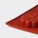 Baking uniform “Bubbles”, silicone, 29 × 17 × 1.5 cm, 8 cells (6 × 6 × 1.5 cm), brown color