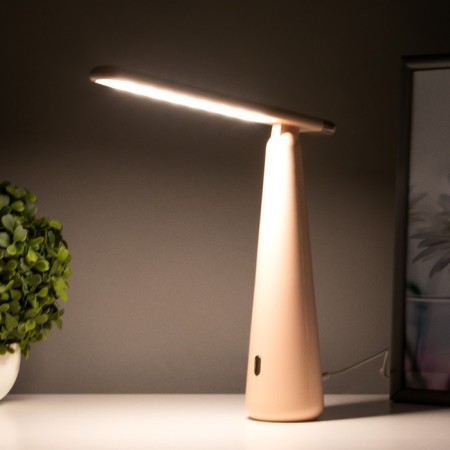 Table lamp "Strike" LED 3 modes 1.5W USB pink 6.8x6.8x28.5 cm Risalux-4