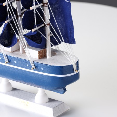 Souvenir small “Dorita” souvenir ship, sides blue with a white strip, blue sails, 23 × 5.5 × 21 cm-2