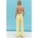 Women's trousers with an ELISEEVA Olesya section, size 44, yellow color
