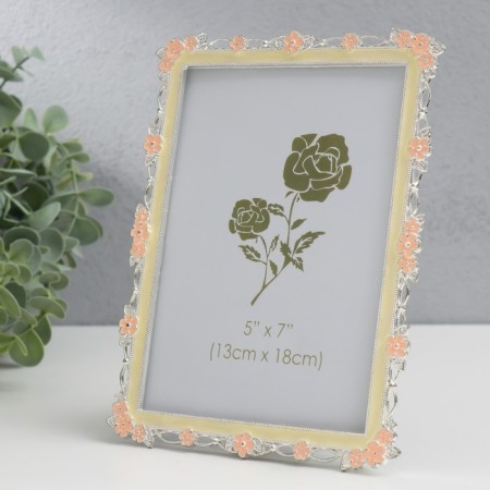 Photo frame Metal 13x18 cm "Flower frame" 15x20 cm-1