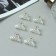 Hair crab "Avanti" (set of 6 pcs) loops, 2.5 cm, transparent