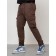 Cargo jeans men, size 54, brown color