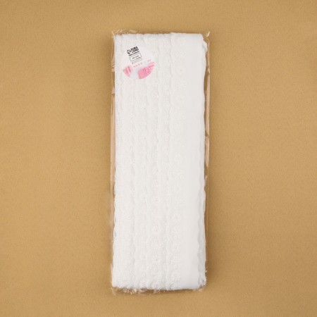 Lace embroidery, 30 mm × 13.7 ± 1 m, white color-2