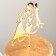 Topper for the Cake "Wedding Rings", 13 × 18 cm, color gold