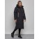 Coat insulated winter female, size 48, black color