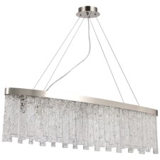 Люстра подвесная Stilfort Frostyle 8xE14 40Вт, размер 120x25x40-100 см, цвет глянцевый никель