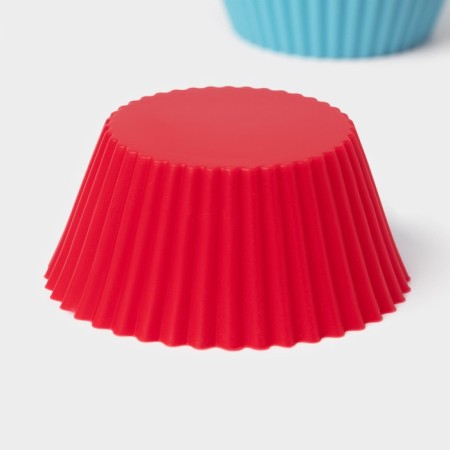 Baking uniform “Silicon Plus”, 35 × 26.5 × 2.5 cm, 12 cells, silicone tabs, anti -stick coating, color of molds mix-5