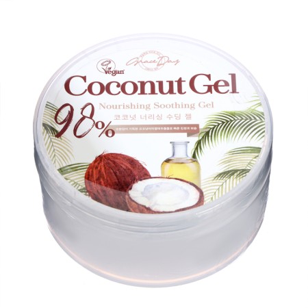 Grace day face and body gel, moisturizing, with coconut, 300 ml