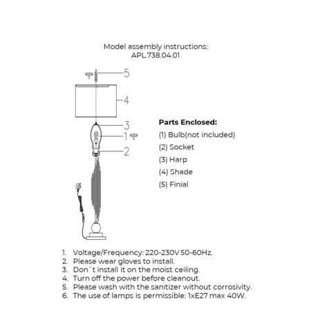 SHARLOTA E27 40W desktop lamp-7