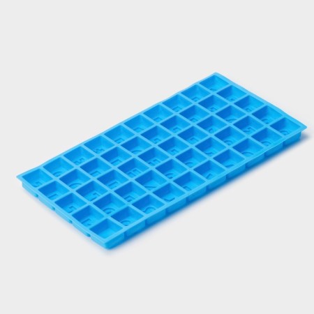 Baking uniform “Alphabet and numbers”, silicone, 50 cells, 35 × 18.5 × 2 cm, color mix-2
