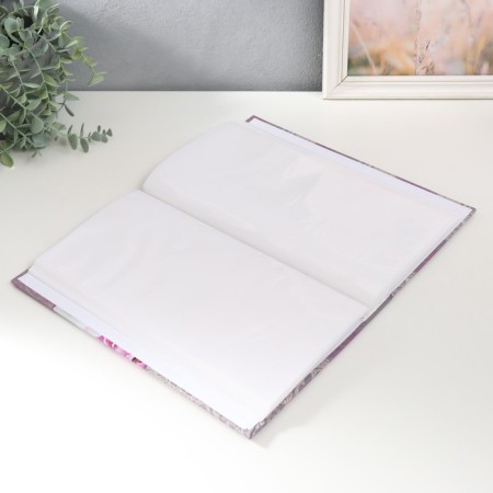 Photo album in 300 photos 10x15 cm, plastic. Bloom sheets lilac-2