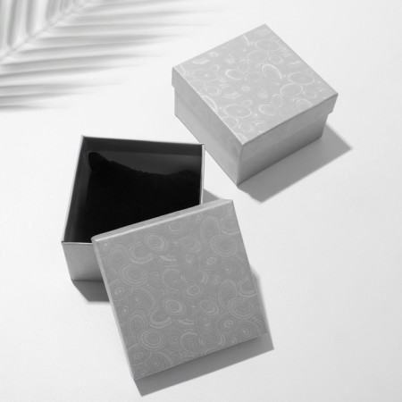 Gift box for the clock "Patterns", 9 × 9, the color of silver-1
