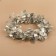 Leaves on a metal wire, 21 × 18 mm, 5 m, silver color