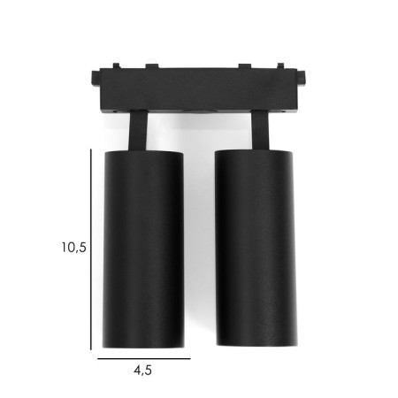 TRUKOL LOMK ULTRA "Accent Duo" 2hLED 18W 3000k-5700k CRI90 Black-10