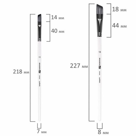 System of Synthetics 10 pieces, Brauberg Art Debut, in the PVC Penal-14