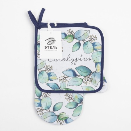 Kitchen "Flower Mood", mittens-plate 20x28cm, 19x19cm severity, 100% HL-5