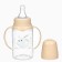 A bottle of feeding "Bunny" 150 ml, cylinder, with handles, beige color