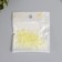 Beads for creativity Plastic "Busy Hat" set 50 pcs Transparent yellow 0.4x1x1 cm